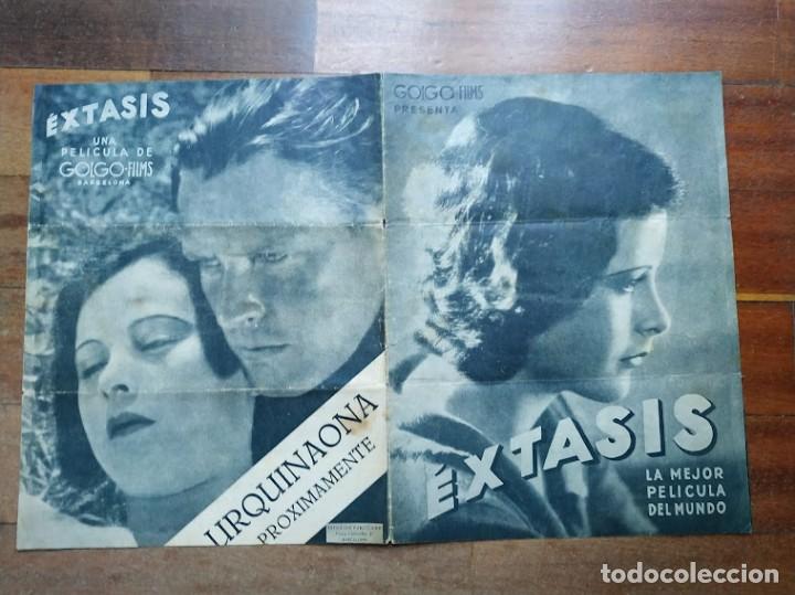 Cine: PTCC 073 EXTASIS PROGRAMA ORIGINAL LIBRITO GOLGO FILMS HEDY LAMARR NUDISMO - Foto 1