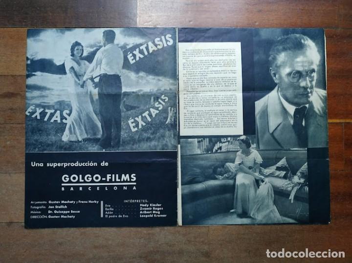 Cine: PTCC 073 EXTASIS PROGRAMA ORIGINAL LIBRITO GOLGO FILMS HEDY LAMARR NUDISMO - Foto 2