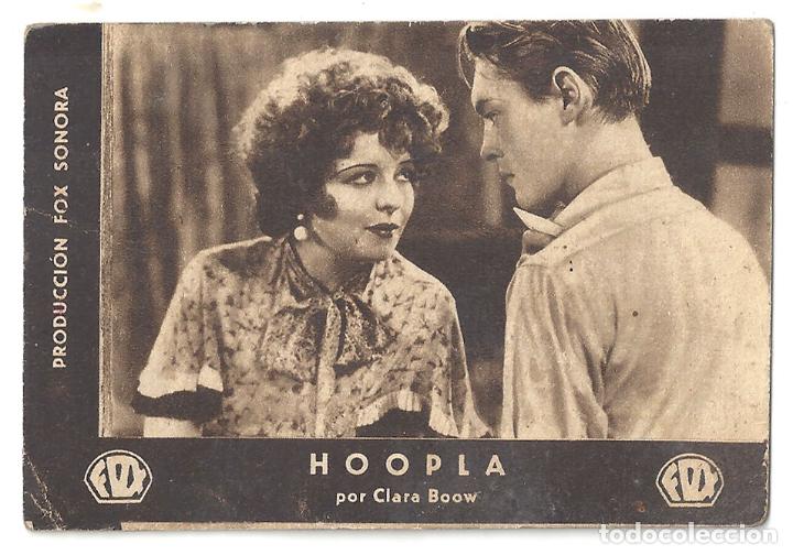 Cine: PTCC 065 HOOPLA PROGRAMA TARJETA FOX CLARA BOW - Foto 1