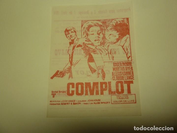 Cine: PROGRAMA CINE LOCAL COMPLOT 1974 - Foto 1