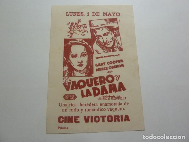 Cine: PROGRAMA CINE LOCAL EL VAQUERO Y LA DAMA - Foto 1