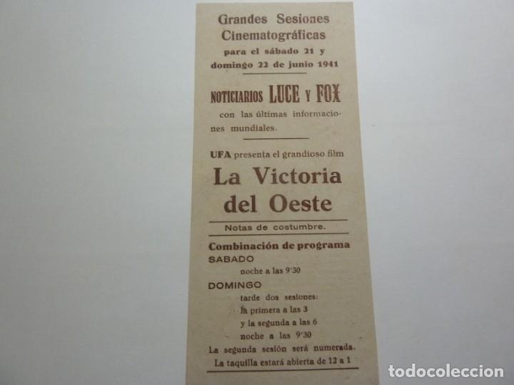 Cine: PROGRAMA CINE LOCAL LA VICTORIA DEL OESTE - Foto 2