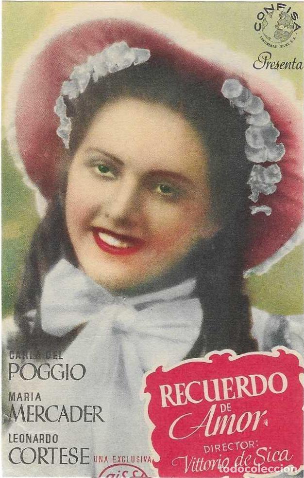 Cine: Programa Cine. Recuerdo de Amor. 19-1287 - Foto 1