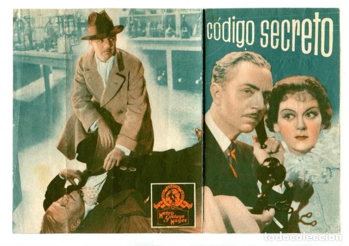 Cine: C&Oacute;DIGO SECRETO, con William Powell. - Foto 1