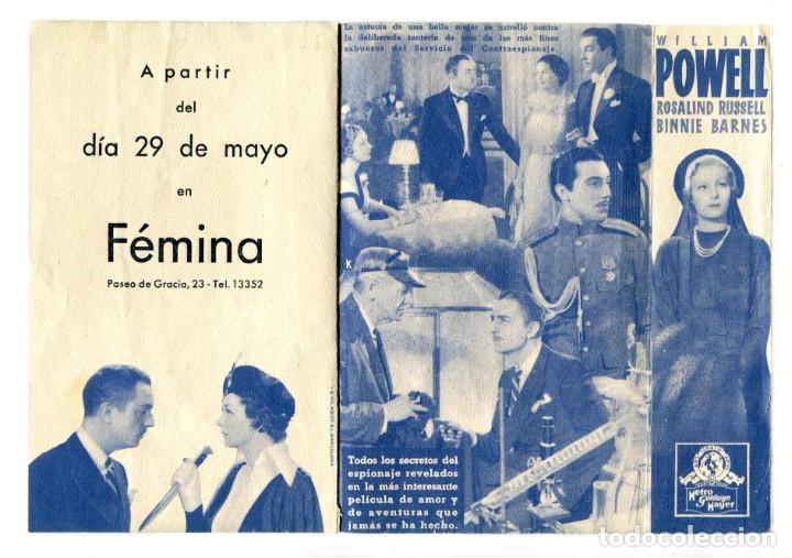 Cine: C&Oacute;DIGO SECRETO, con William Powell. - Foto 2