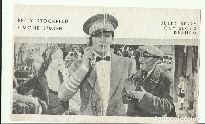 Cine: PTCC 074 EL REY DE LOS HOTELES PROGRAMA DOBLE EQUITABLE FILMS JULES BERRY - Foto 2