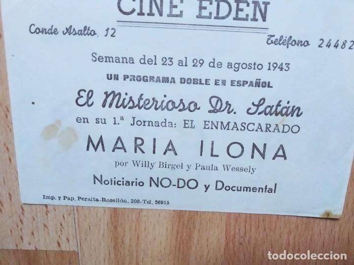 Cine: GRIS-- PROGRAMAS DE CINE--el misterioso dr.satan CT - Foto 3