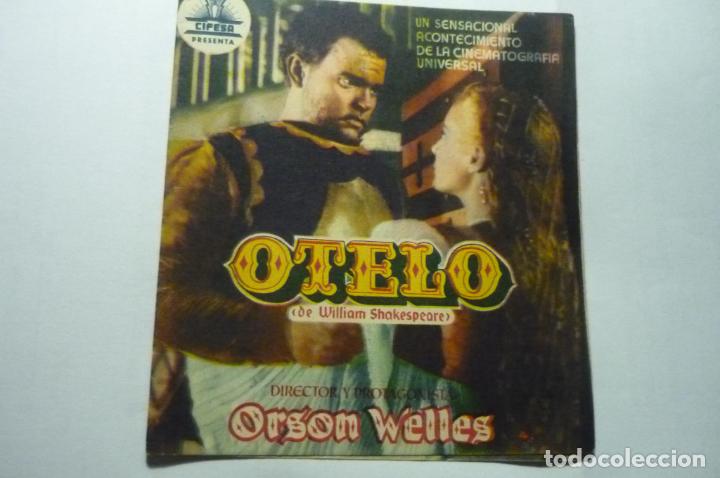 Cine: PROGRAMA DOBLE OTELO -ORSON WELLES PUBLICIDAD - Foto 1