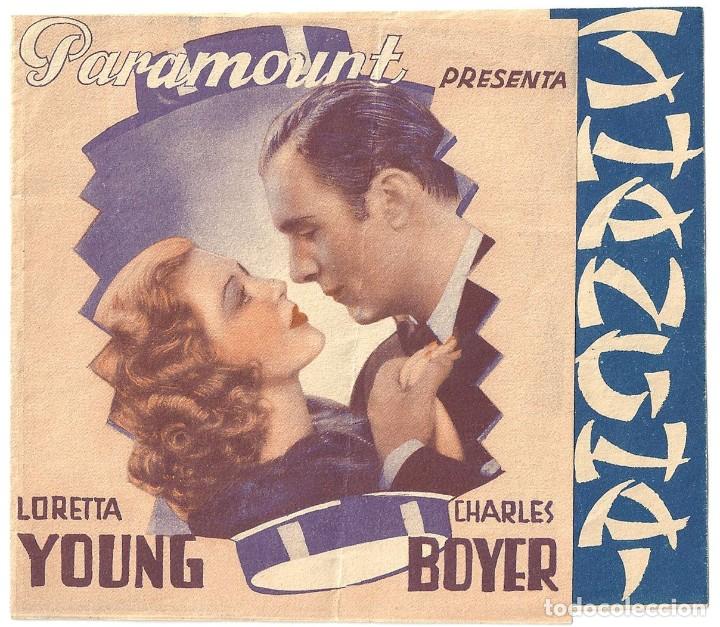 Cine: PTEB 068 SHANGHAI PROGRAMA DOBLE PARAMOUNT LORETTA YOUNG CHARLES BOYER WARNER OLAND - Foto 1