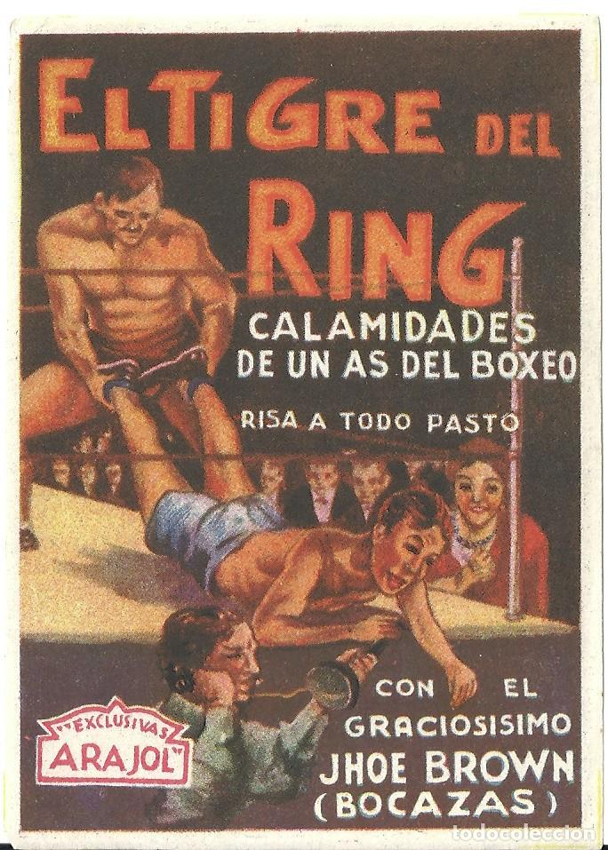 Cine: PTEB 068 EL TIGRE DEL RING PROGRAMA SENCILLO ARAJOL JOE E. BROWN BOXEO LUCHA LIBRE B - Foto 1