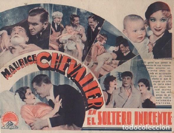 Cine: PROGRAMA DE CINE DOBLE EL SOLTERO INOCENTE. PC-4828 - Foto 2