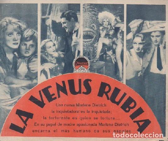 Cine: PROGRAMA DOBLE DE CINE LA VENUS RUBIA. PC-4830 - Foto 2
