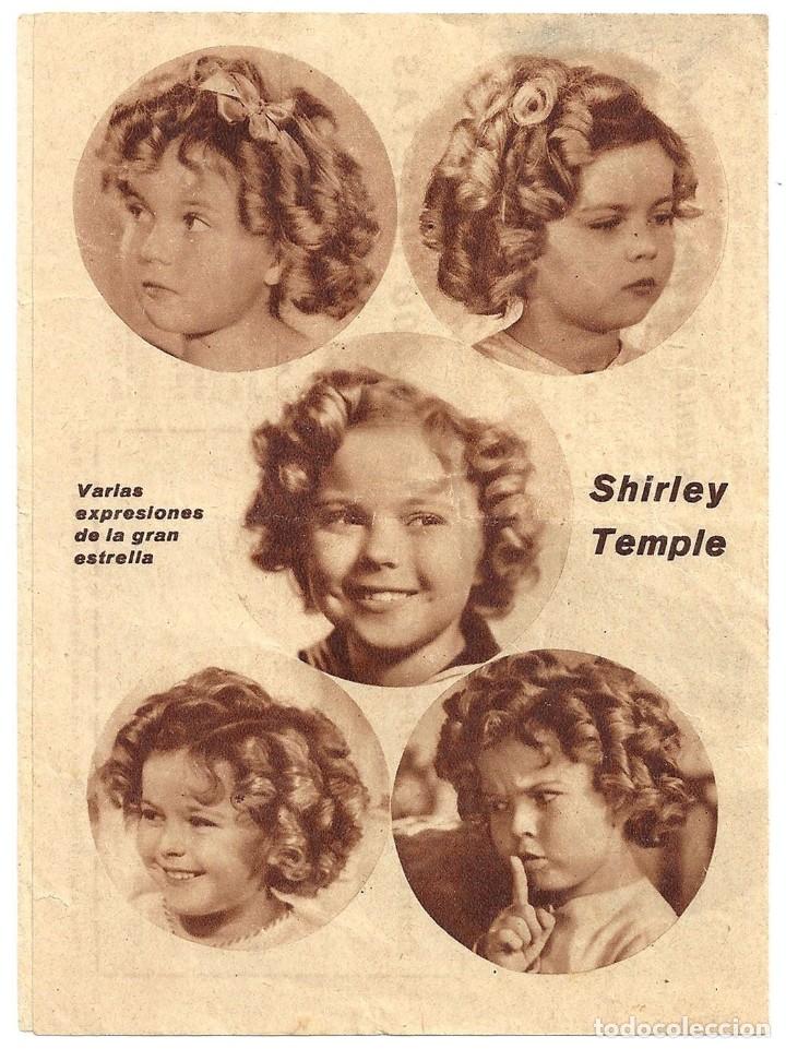 Cine: PTEB 069 SHIRLEY TEMPLE PROGRAMA DOBLE CONCURSO FILMS SELECTOS FOX - Foto 3
