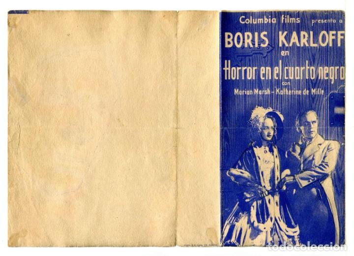 Cine: HORROR EN EL CUARTO NEGRO, con Boris Karloff. - Foto 1