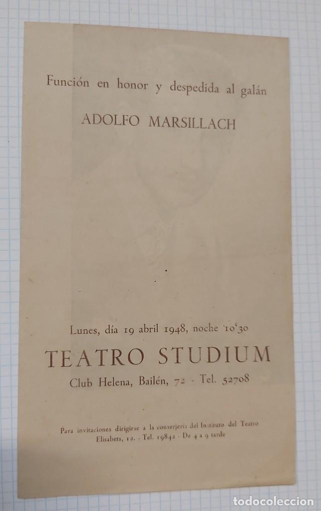Cine: Programa Adolfo Marsillach, 1948 - Foto 1