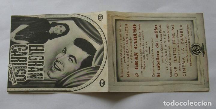 Cine: PROGRAMA DE CINE DOBLE EL GRAN CARUSO - Foto 3