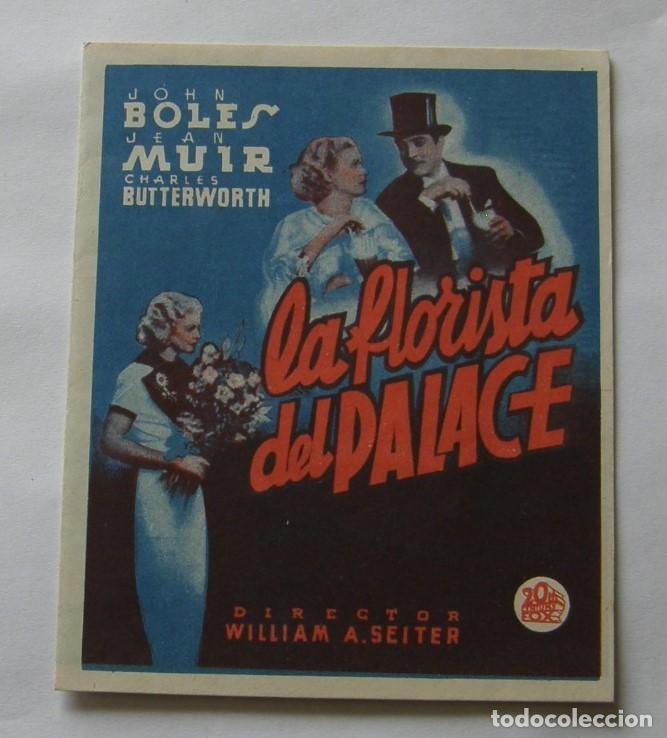 Cine: PROGRAMA DE CINE DOBLE LA FLORISTA DEL PALACE - Foto 1