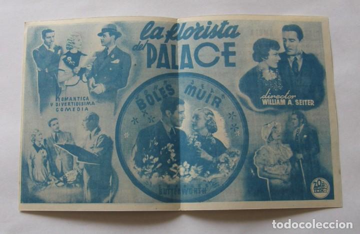 Cine: PROGRAMA DE CINE DOBLE LA FLORISTA DEL PALACE - Foto 2