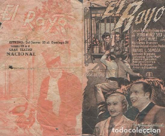 Cine: PROGRAMA DE CINE. EL RAYO. PC-4846 - Foto 1