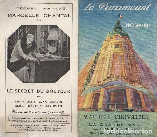 Cine: PROGRAMA DOBLE DE CINE. LE PARAMOUNT. PC-4856 - Foto 1