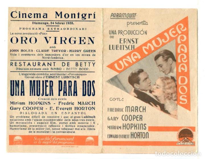 Cine: UNA MUJER PARA DOS, con Gary Cooper. - Foto 1