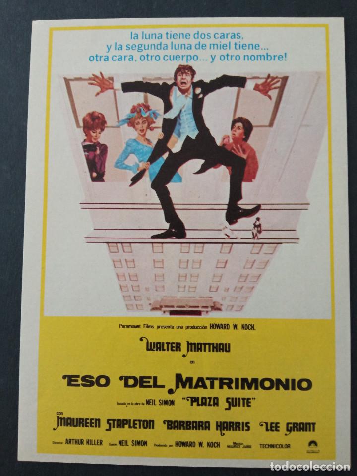 Cine: ESO DEL MATRIMONIO, WALTER MATHAU - Foto 1