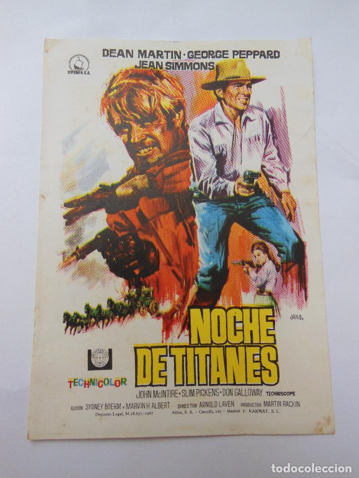 Cine: PROGRAMA DE MANO . Noche de Titanes . SIN PUBLICIDAD . - Foto 1