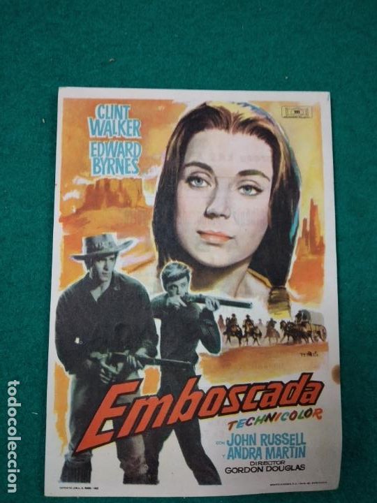 Cine: PROGRAMA DE CINE. EMBOSCADA. CLINT WALKER - EDWARD BYRNES - JOHN RUSSELL - ANDRA MARTIN. - Foto 1
