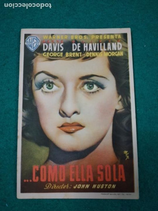 Cine: PROGRAMA DE CINE COMO ELLA SOLA. BETTE DAVIS - OLIVIA DE HAVILLAND. DIR. JOHN HUSTON - Foto 1