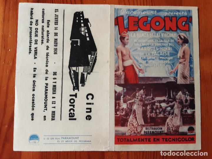 Cine: LEGONG, LA DANZA DE LAS VIRGENES, DOBLE PARAMOUNT 1936 - Foto 1