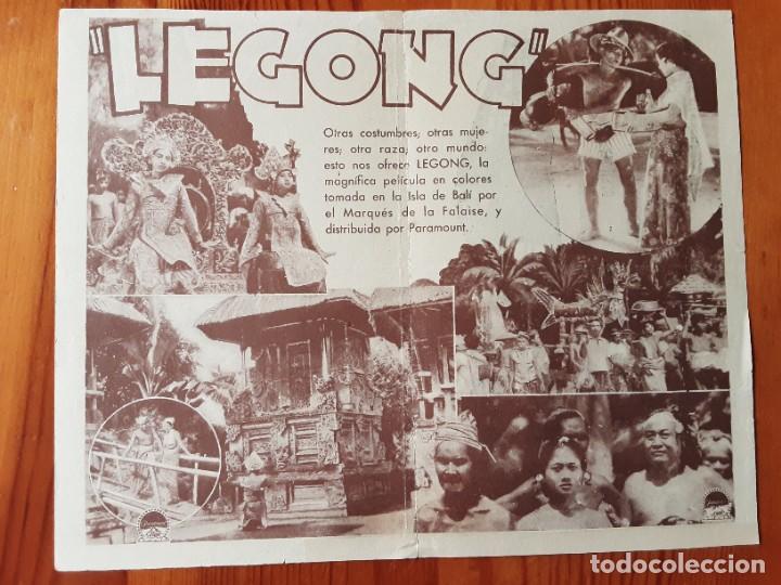 Cine: LEGONG, LA DANZA DE LAS VIRGENES, DOBLE PARAMOUNT 1936 - Foto 2