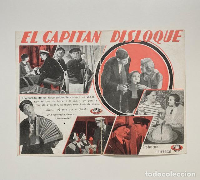 Cine: EL CAPIT&Aacute;N DISLOQUE. PROGRAMA DOBLE UNIVERSAL. PERFECTO ESTADO - Foto 2