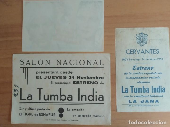Cine: GRIS-- PROGRAMAS DE CINE--LA TUMBA INDIA - Foto 7