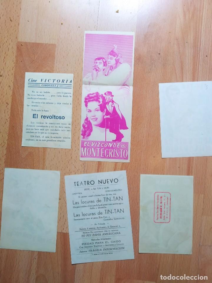 Cine: GRIS-- PROGRAMAS DE CINE--LOTE DE PROGRAMAS DE TINTAN - Foto 2