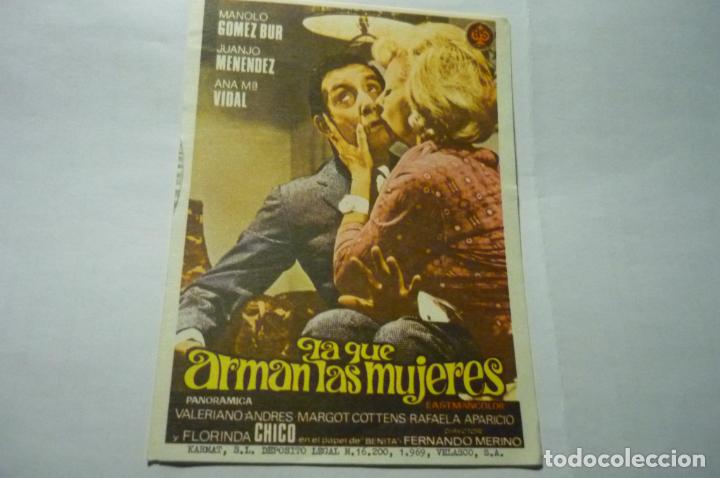 Cine: PROGRAMA LA QUE ARMAN LAS MUJERES.-MANOLO GOMEZ BUR - Foto 1