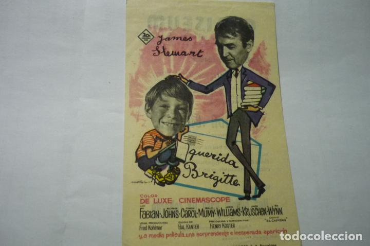 Cine: PROGRAMA QUERIDA BRIGITTE-JAMES STEWART -PUBLICIDAD - Foto 1