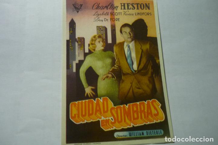 Cine: PROGRAMA CIUDAD EN SOMBRAS- CHARLTON HESTON publicidad - Foto 1