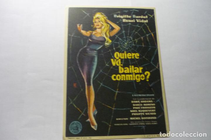 Cine: PROGRAMA quiere vd bailar conmigo? brigitte bardot