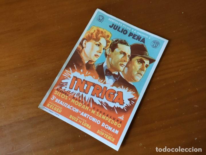Cine: PROGRAMA DE CINE - INTRIGA - JULIO PE&Ntilde;A FOLLETO DE MANO - 1942. - Foto 4