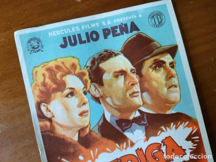Cine: PROGRAMA DE CINE - INTRIGA - JULIO PE&Ntilde;A FOLLETO DE MANO - 1942. - Foto 7
