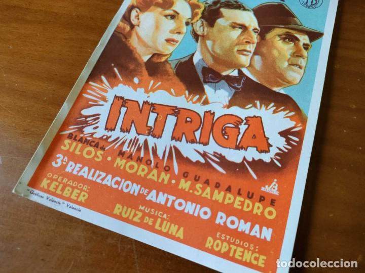 Cine: PROGRAMA DE CINE - INTRIGA - JULIO PE&Ntilde;A FOLLETO DE MANO - 1942. - Foto 8