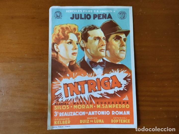 Cine: PROGRAMA DE CINE - INTRIGA - JULIO PE&Ntilde;A FOLLETO DE MANO - 1942. - Foto 14