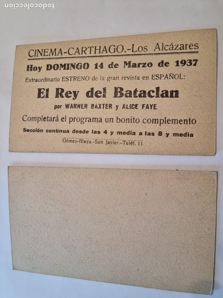 Cine: LOTE DOS PROGRAMAS CINE : EL REY DEL BATACLAN - Foto 2