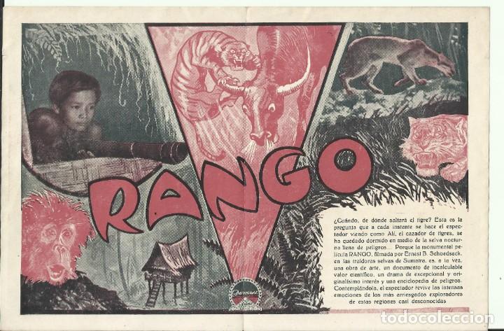 Cine: PTCC 093 RANGO PROGRAMA DOBLE PARAMOUNT ERNEST B. SCHOEDSACK SUMATRA - Foto 2