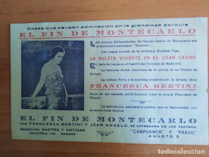 Cine: Z-- PROGRAMAS DE CINE -- EL FIN DE MONTECARLO - Foto 1