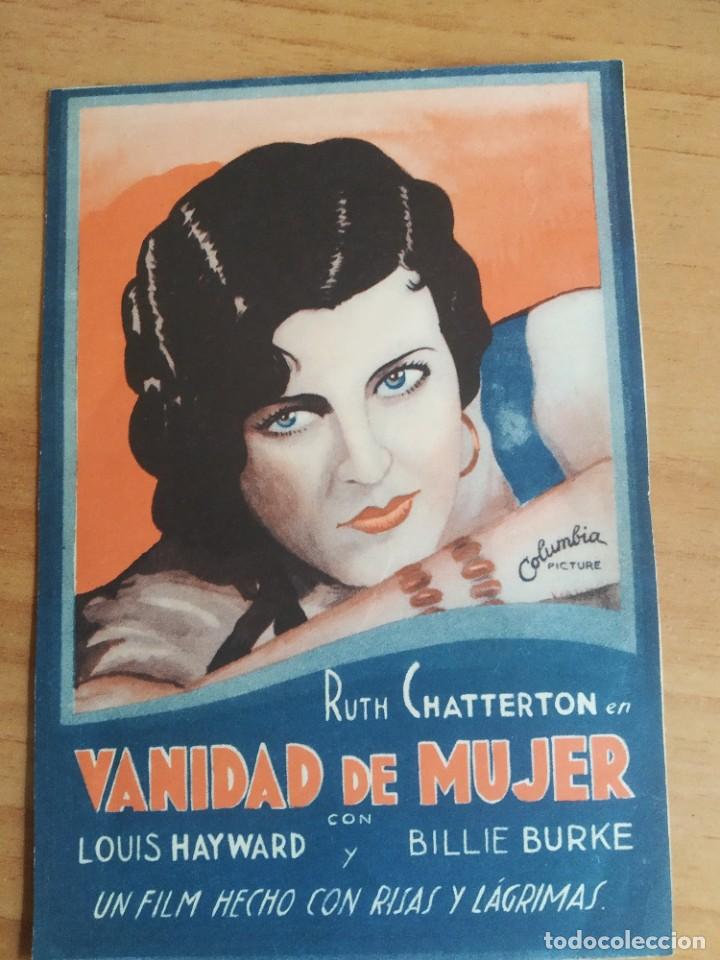 Cine: Z-- PROGRAMAS DE CINE -- VANIDAD DE MUJER - Foto 1