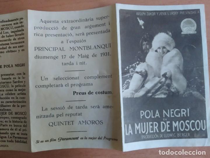 Cine: Z-- PROGRAMAS DE CINE -- LA MUJER DE MOSCOU - Foto 4
