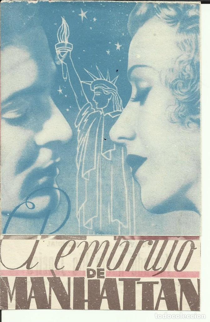 Cine: PTCC 095 EL EMBRUJO DE MANHATTAN PROGRAMA DOBLE RKO GINGER ROGERS FRANCIS LEDERER - Foto 1