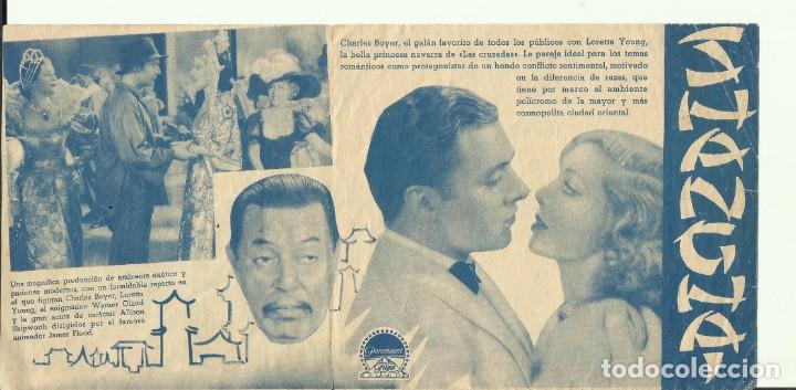 Cine: PTCC 095 SHANGHAI PROGRAMA DOBLE PARAMOUNT LORETTA YOUNG CHARLES BOYER WARNER OLAND - Foto 2
