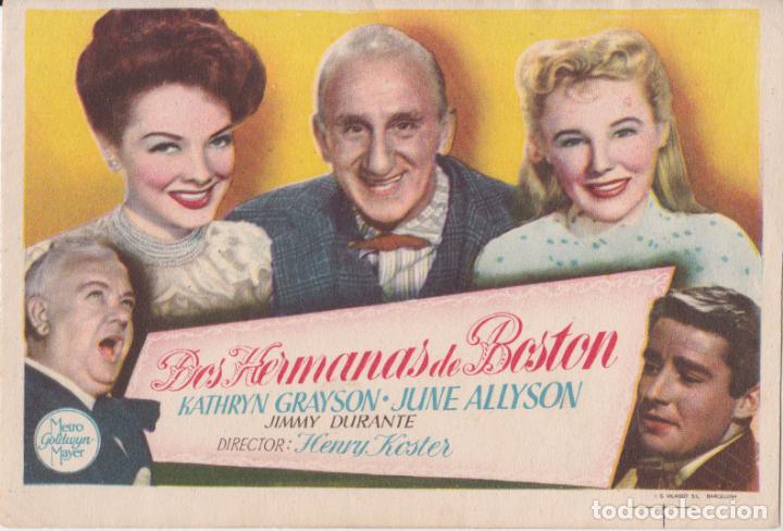 Cine: PROGRAMA DE CINE - DOS HERMANAS DE BOSTON - JUNE ALLYSON - S/P - Foto 1